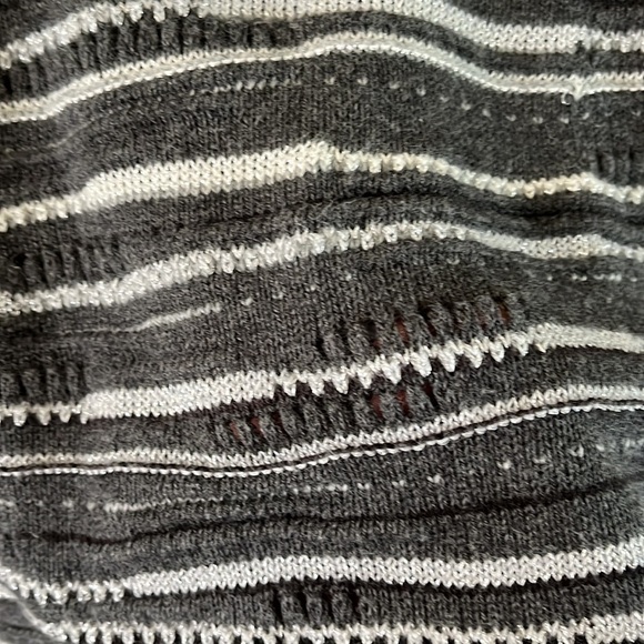 Calvin Klein Jeans cowl neck sweater wool blend size L short sleeves glitter - Picture 7 of 12